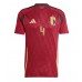 Camiseta Bélgica Wout Faes #4 Primera Equipación Replica Eurocopa 2024 mangas cortas